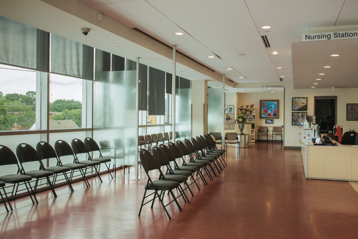 Photo of waiting area chairs of Albany Medical Clinic